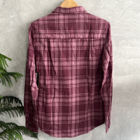 Mens Surf & Swim Co. Flannel Plaid Button Down Overshirt Size S NWT - Picture 7 of 10